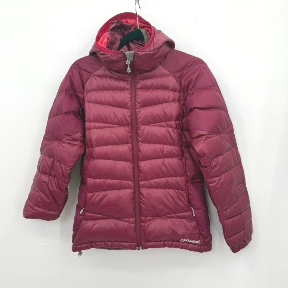 Vintage Cloudveil Puffer Jacket Women M Down Gorpcore Hiking Outdoor Winter Ski